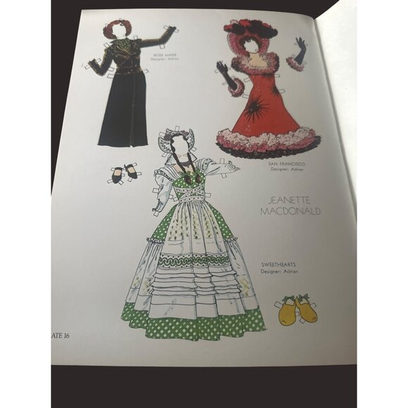 Glamorous Movie Stars Of The Thirties Paper Dolls Tom Tierney 1978 Dover uncut - Picture 5 of 7